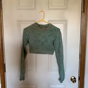 Camo seamless long sleeve top